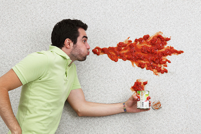 Есть острую пищу