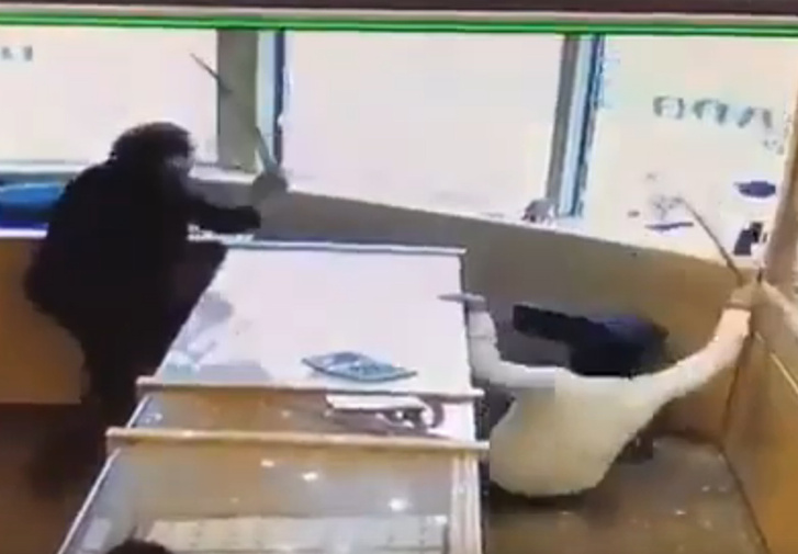 Фото №1 - В Канаде работники ювелирного магазина отбились от грабителей мечами (видео)