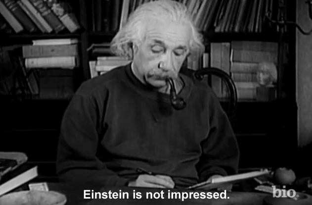 Эйнштейн не впечатлен