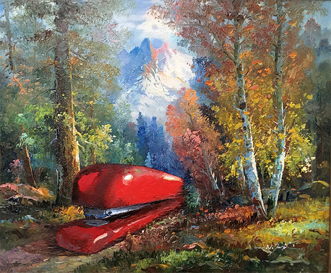 Художник скупает никому не нужные полотна и делает их веселыми! Художник скупает никому не нужные полотна и делает их веселыми!