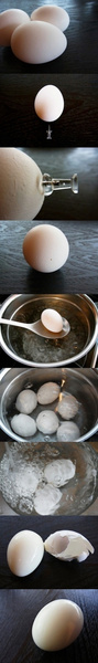 Используй канцелярскую кнопку для приготовления идеального яйца