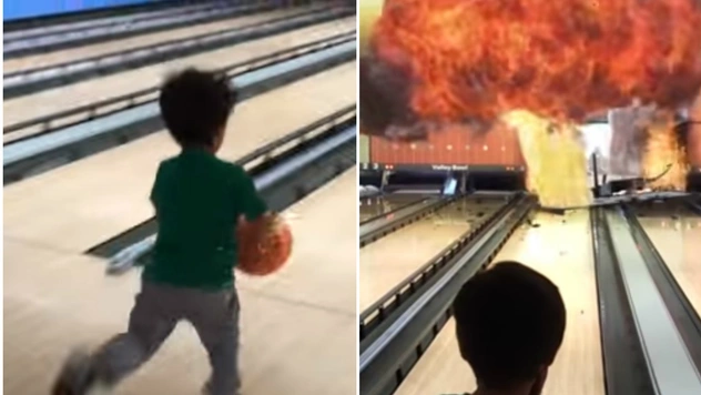 Художник-мультипликатор вставляет спецэффекты из блокбастеров в домашние видео с сыном