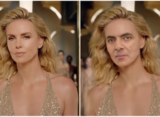 Лицо Шарлиз Терон в известной рекламе духов заменили на лицо мистера Бина (видео)