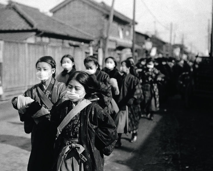 Японские школьницы. 1920 год