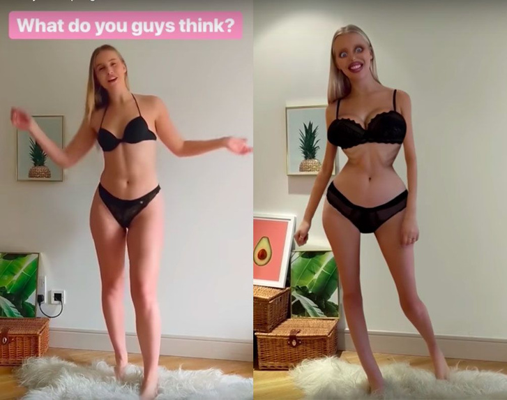 Фото №1 - Англичанка решила изменить свое тело, следуя критике подписчиков ее Instagram (ВИДЕО)