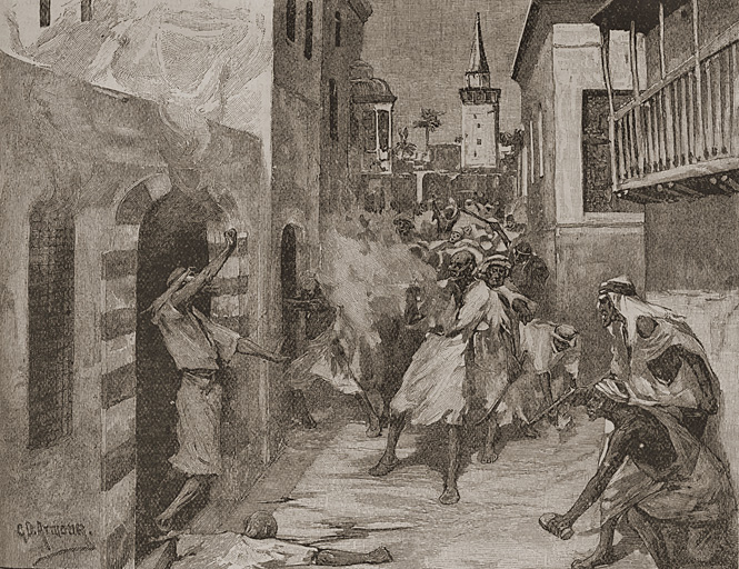 Антихристианская демонстрация в Дамаске. 1860 г.
