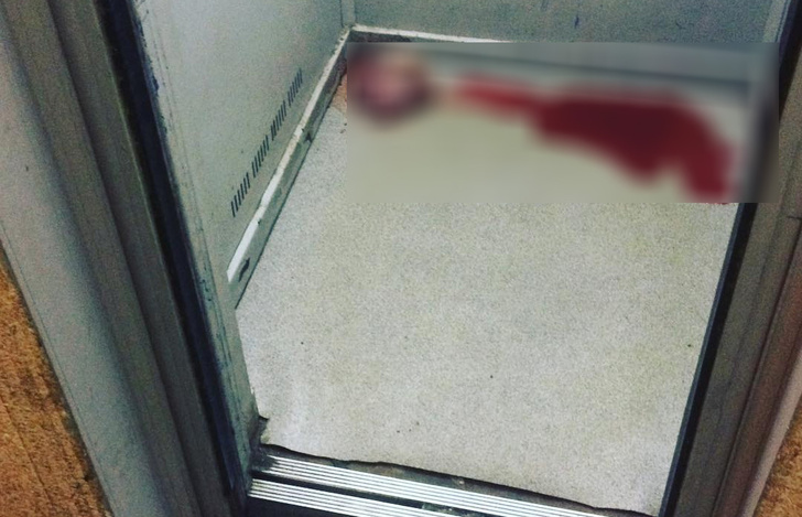Девушка обнаружила жуткий предмет в лифте своего дома