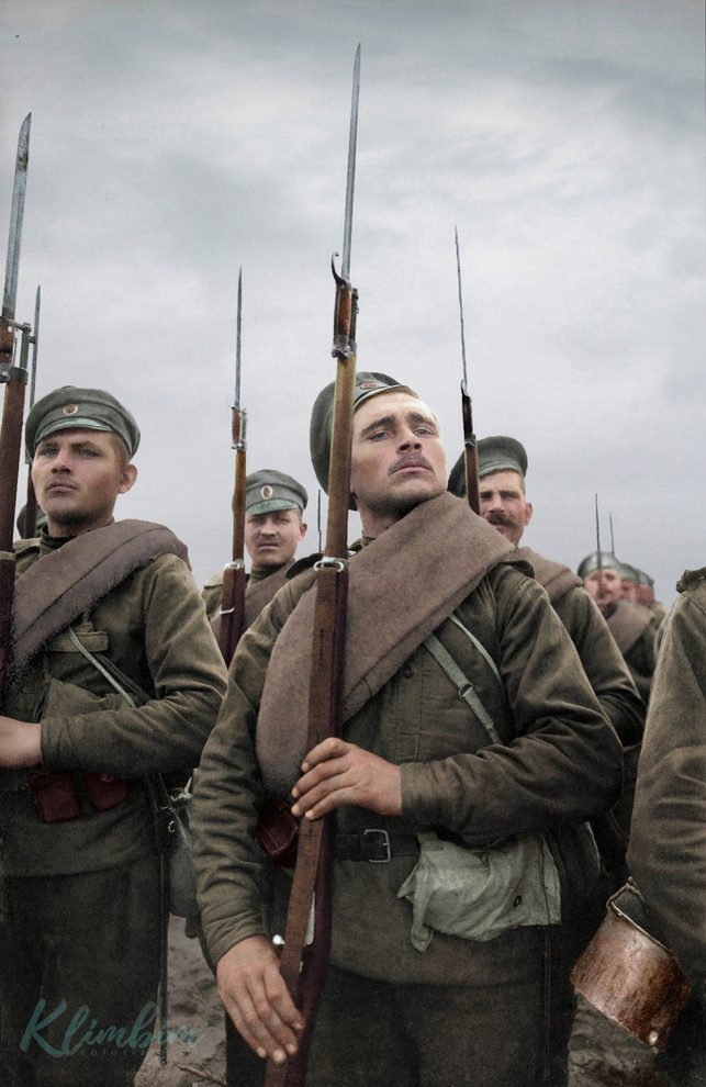 Раскрашенные фото Российской императорской армии в WWI суток, времени, Приятного, уважаемые, Здравствуйте