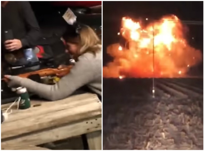 Женщина взрывает свое свадебное платье, чтобы отметить развод (видео) Женщина взрывает свое свадебное платье, чтобы отметить развод (видео)