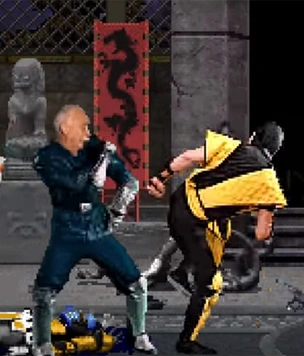 Леонид Якубович избивает противников в игре Mortal Kombat (видео)