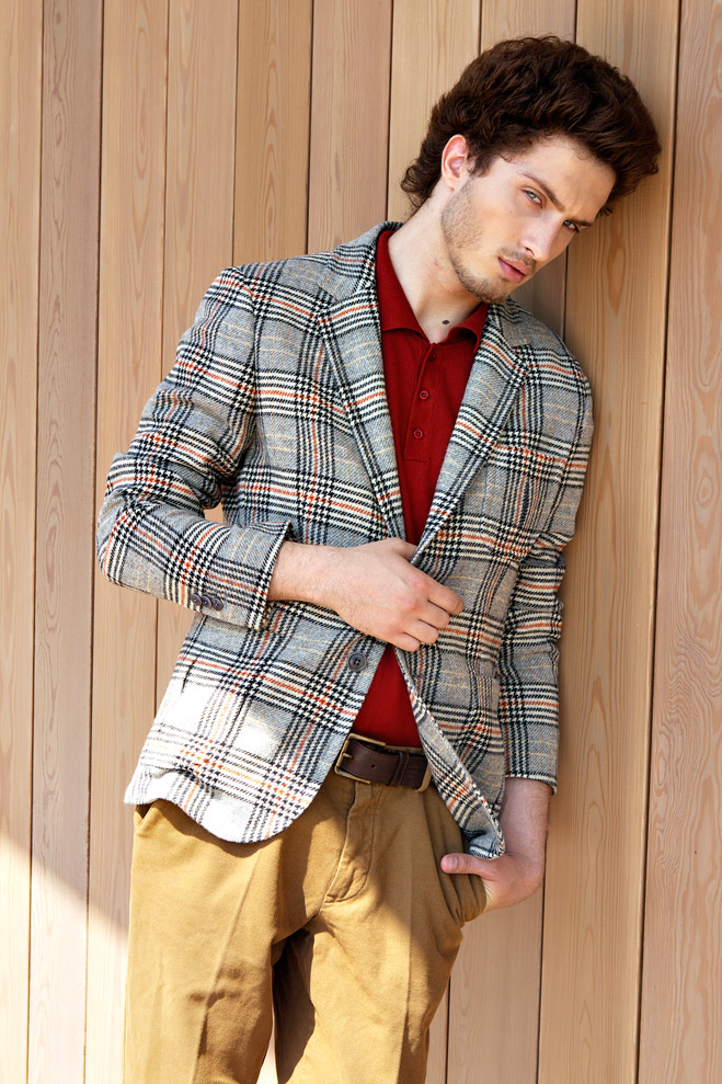 Пиджак Gant, рубашка-поло Tom Tailor, брюки Tru Trussardi, ремень Daniel Hechter