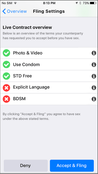Аллилуйя! Разработано приложение для подтверждения согласия девушки на секс с тобой!