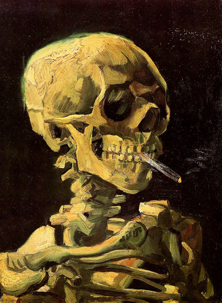 Ван Гог, «Череп с сигаретой»