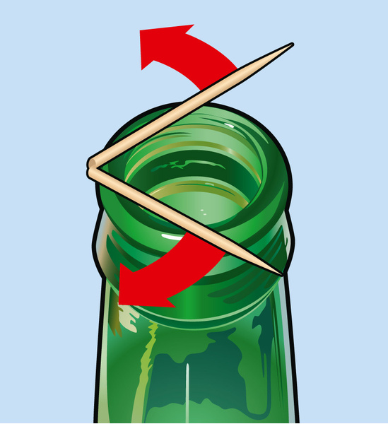 Фокус: как поместить монетку в бутылку
