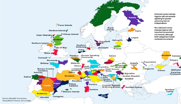 Уголок сепаратиста: посмотри, какие еще регионы в Европе, кроме Каталонии, жаждут независимости