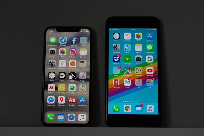 По размерам он всего на 4 мм шире и на 5 мм длиннее, чем iPhone 8 По размерам он всего на 4 мм шире и на 5 мм длиннее, чем iPhone 8