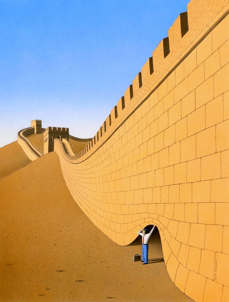 Карикатуры в стиле сюр от Ги Бийю Искусство