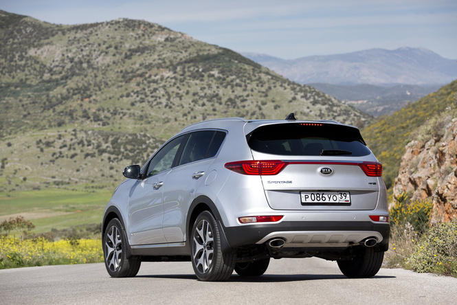 Kia Sportage GT-line вид сзади Kia Sportage GT-line вид сзади