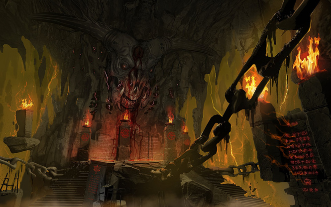 Doom! Ад! Сатана! Дьявольски кровавые и эксклюзивные концепт-арты из грядущего игроужастика Doom! Ад! Сатана! Дьявольски кровавые и эксклюзивные концепт-арты из грядущего игроужастика