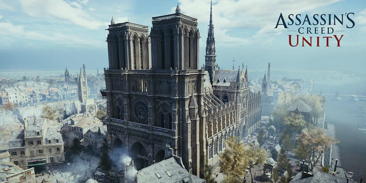 Фото №1 - Ubisoft бесплатно раздаёт Assassin’s Creed Unity в поддержку собора Парижской Богоматери