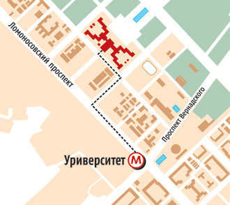 Москва. На метро до станции «Университет», далее пешком. Москва. На метро до станции «Университет», далее пешком.