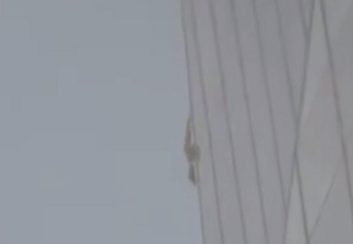 В Лондоне неизвестный безумец на глазах у очевидцев без страховки взобрался на высоченный небоскреб (видео)