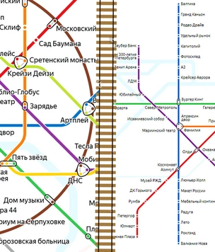 «Яндекс» выпустил альтернативные карты метро Москвы и Санкт-Петербурга