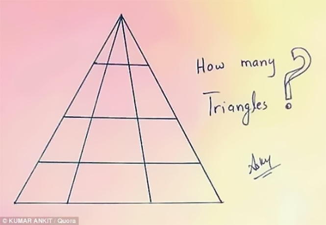 Сколько треугольников ты видишь?