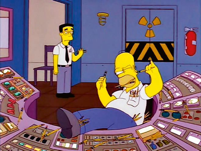Гомер на атомной станции. 