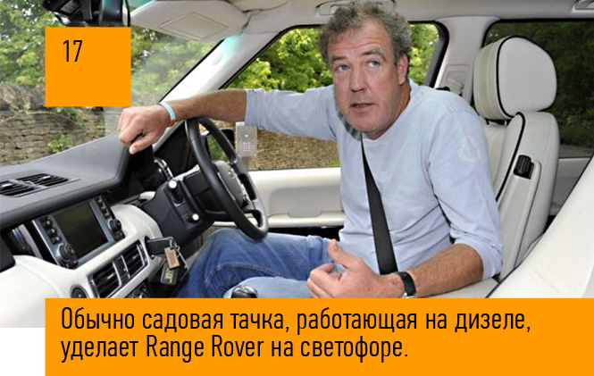 Обычно садовая тачка, работающая на дизеле, уделает Range Rover на светофоре. Обычно садовая тачка, работающая на дизеле, уделает Range Rover на светофоре.