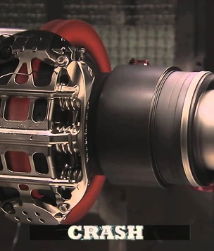 Тестирование тормозов болида «Формулы-1» (видео)