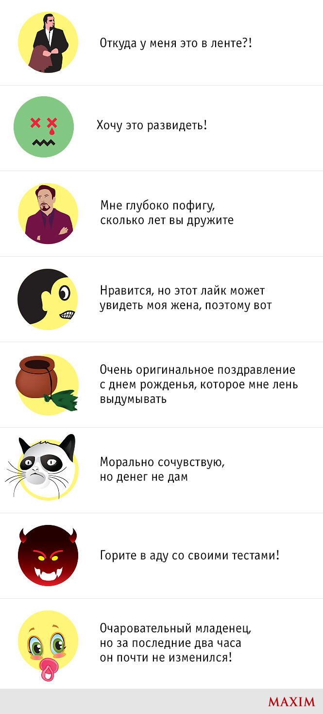 Смайлики Facebook, которые нужны нам на самом деле Смайлики Facebook, которые нужны нам на самом деле