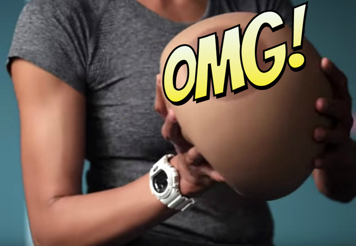 Фото №1 - Очень странная реклама с мячами в виде женской груди. Гипнотизирующее видео