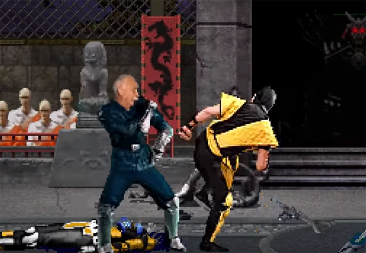 Леонид Якубович избивает противников в игре Mortal Kombat (видео)