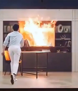 Ручной бросковый огнетушитель-ваза (видео)