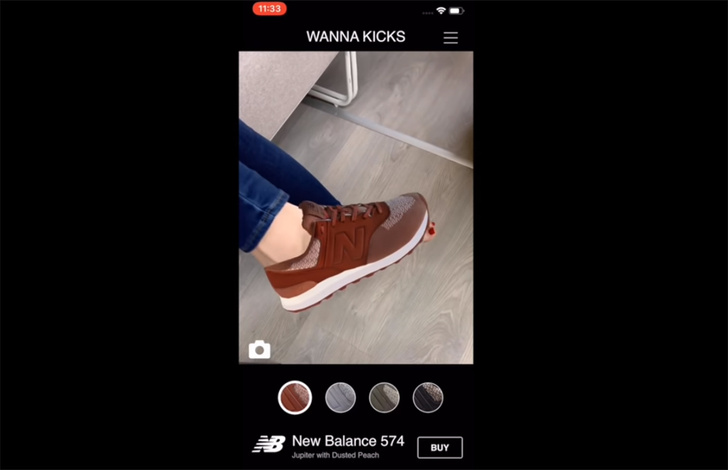 Стартап из Белоруссии разработал приложение для виртуальной примерки кроссовок (видео)