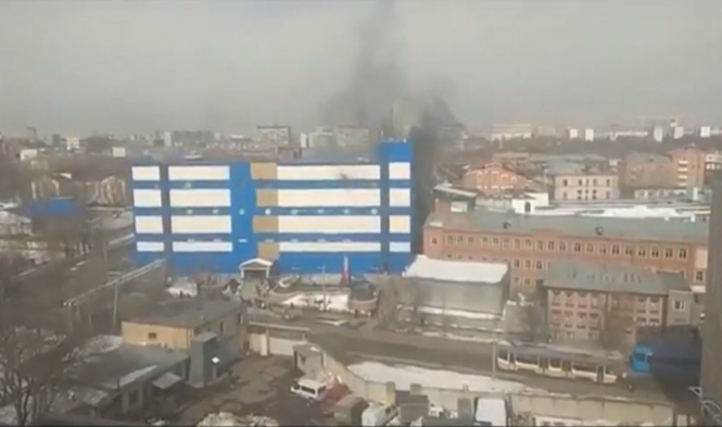 Горит детский торговый центр в Москве! ВИДЕО Горит детский торговый центр в Москве! ВИДЕО