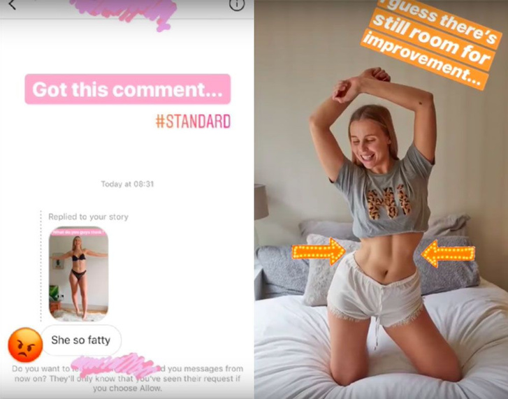 Фото №2 - Англичанка решила изменить свое тело, следуя критике подписчиков ее Instagram (ВИДЕО)