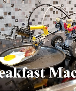 Из LEGO сделали робота для готовки яичницы (ВИДЕО)