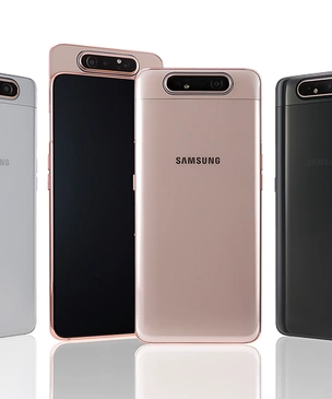 Samsung представил смартфон с A80 с вращающейся тройной камерой