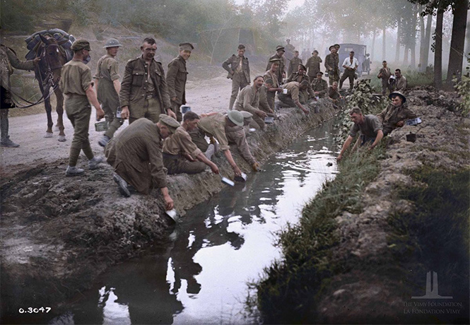 Канадцы раскрасили свои фотографии Первой мировой Канадцы раскрасили свои фотографии Первой мировой