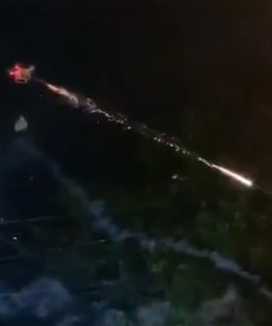 Бразильцу надоели шумные соседи, и он наслал на них небесный огонь с помощью дрона и фейерверков (видео)