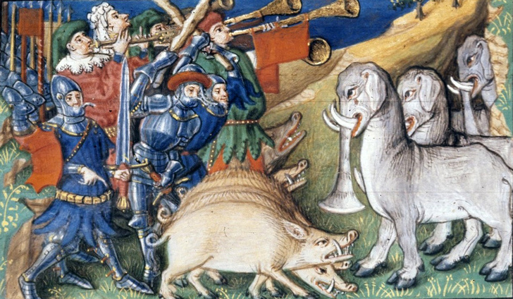 Свиньи против слонов и еще четыре самые странные битвы в истории войн