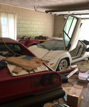 Девушка нашла у бабули в гараже редкий Lamborghini, пылившийся там лет двадцать (фото прилагаются)