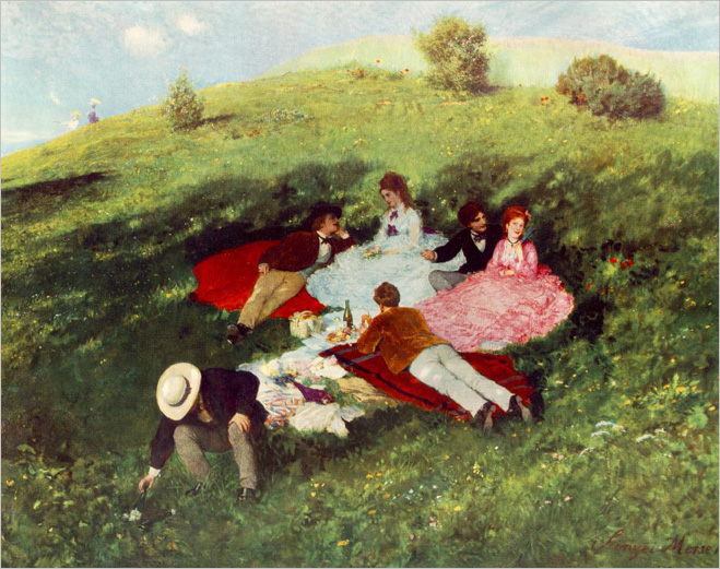 Пал Синьеи-Мерше. Пикник в мае. 1873
