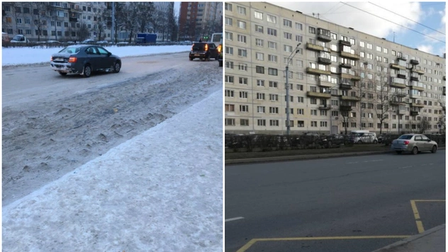 Женщина пожаловалась на лед на остановке в январе.  В апреле ей ответили, что проблема решена