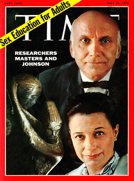 Уильям Мастерс и Вирджиния Джонсон на обложке журнала «Time», 1970 год
