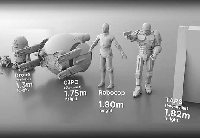Сравнение роста роботов из популярных фильмов (видео) | maximonline.ru