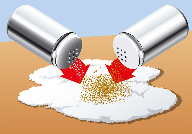 Фокус: как отделить перец от соли, не прикасаясь к ним руками