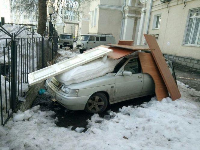 Уникальная инновационная суперзащита автомобиля от сосулек! Изобретение смекалистого воронежца! ФОТО Уникальная инновационная суперзащита автомобиля от сосулек! Изобретение смекалистого воронежца! ФОТО